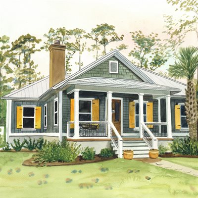 Hand Painted Watercolor House Portrait from A Photo - myDaVinci